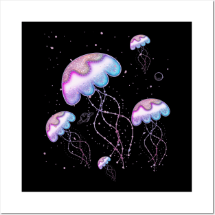 Wonderful jellyfish in the universe Posters and Art